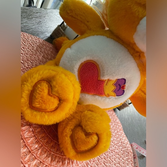 2004 Care Bear Cousins Orange Brave Heart Lion Plush - Picture 2 of 8